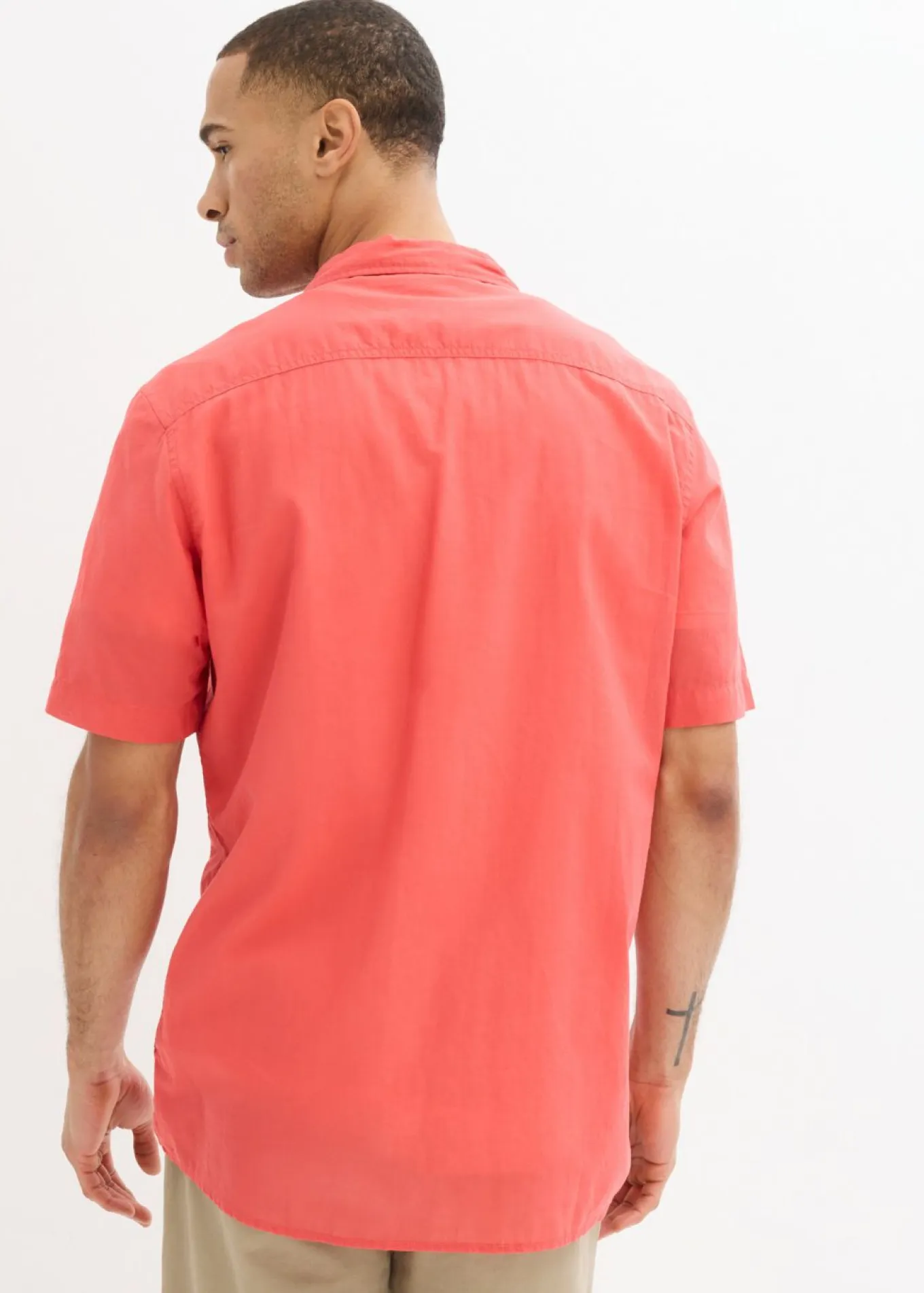 Camisa de manga corta de algodón puro