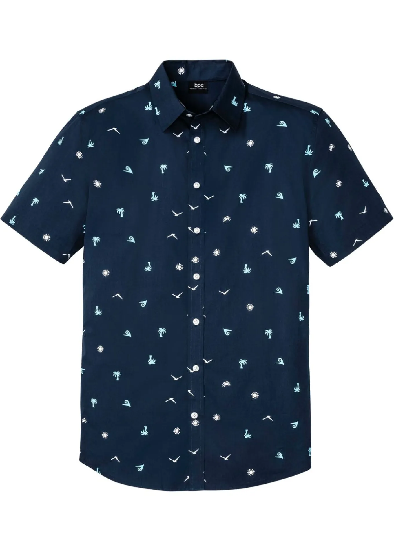 Camisa de manga corta de algodón puro
