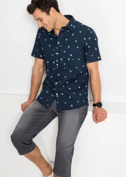 Camisa de manga corta de algodón puro