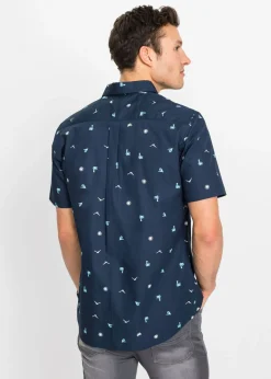 Camisa de manga corta de algodón puro