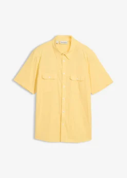 Camisa de manga corta de algodón puro