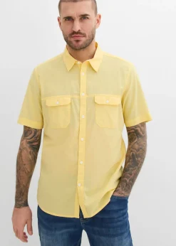 Camisa de manga corta de algodón puro