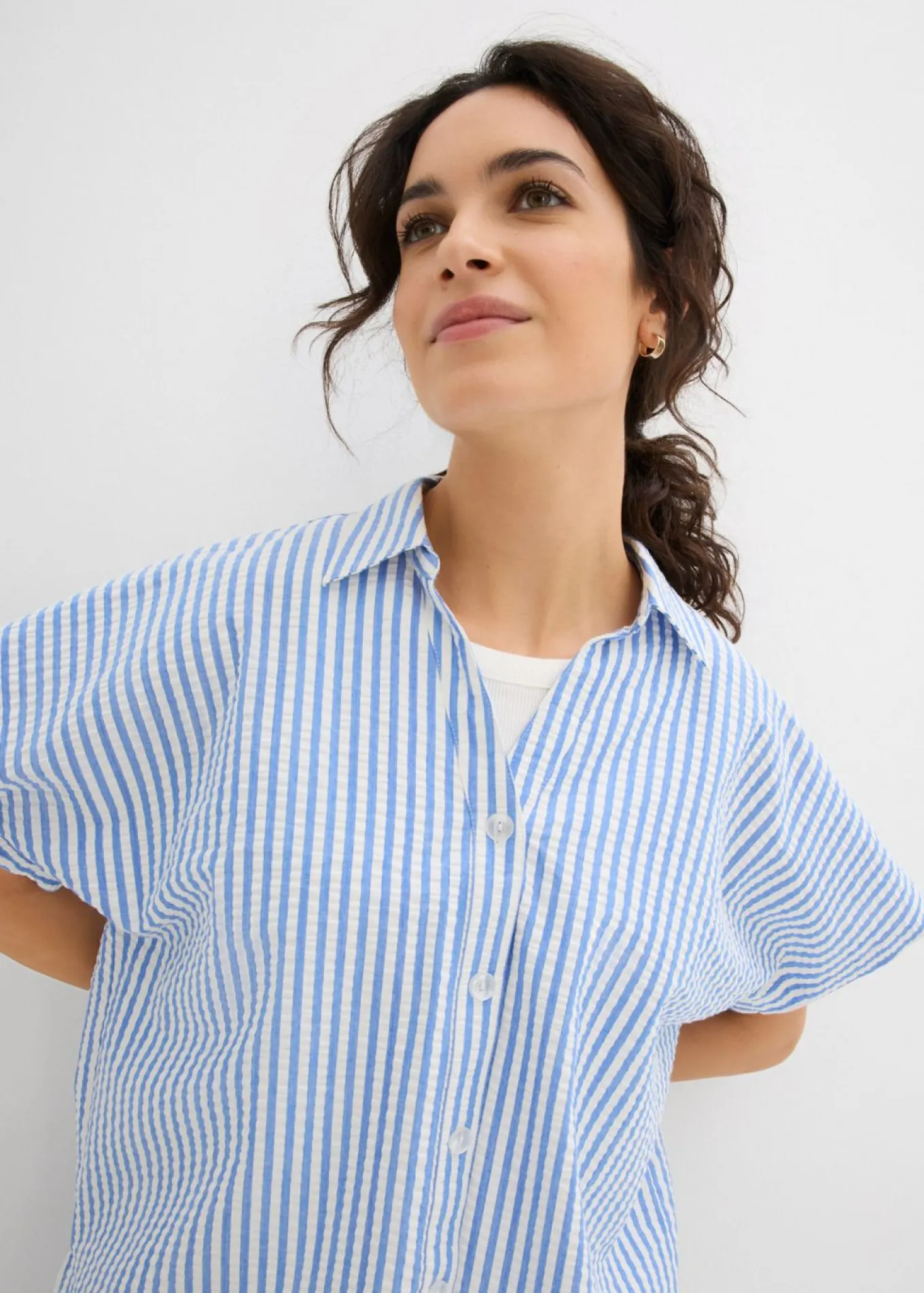 Camisa de manga corta estilo milrayas