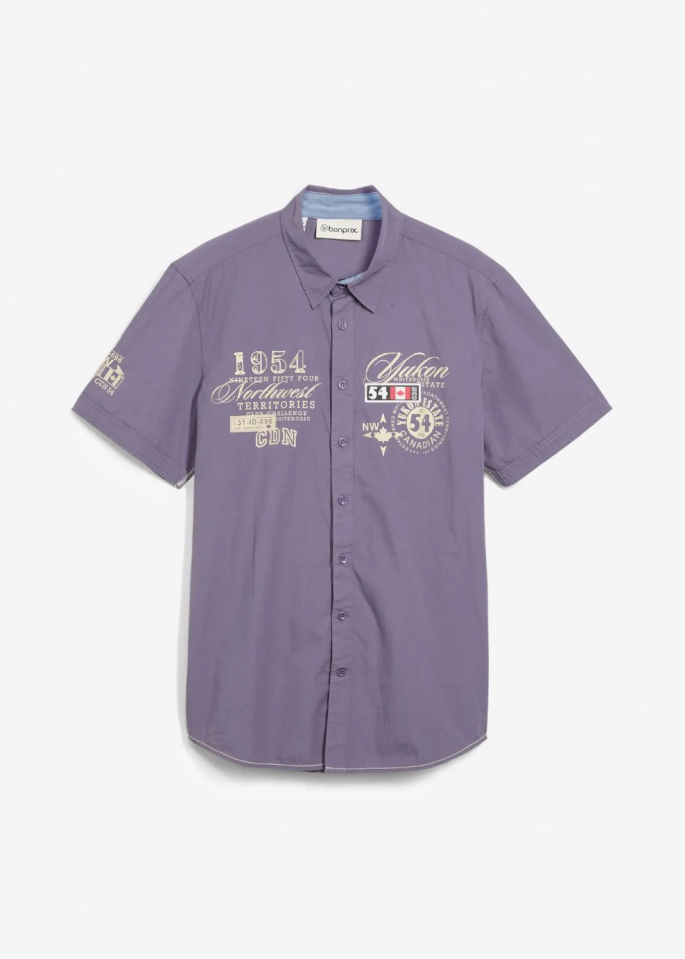 Camisa de manga corta, slim fit