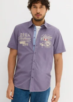 Camisa de manga corta, slim fit