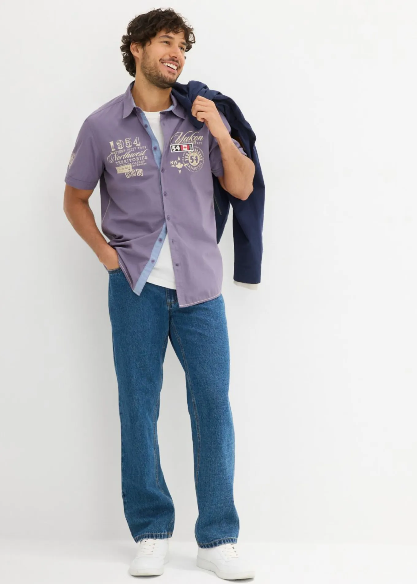 Camisa de manga corta, slim fit