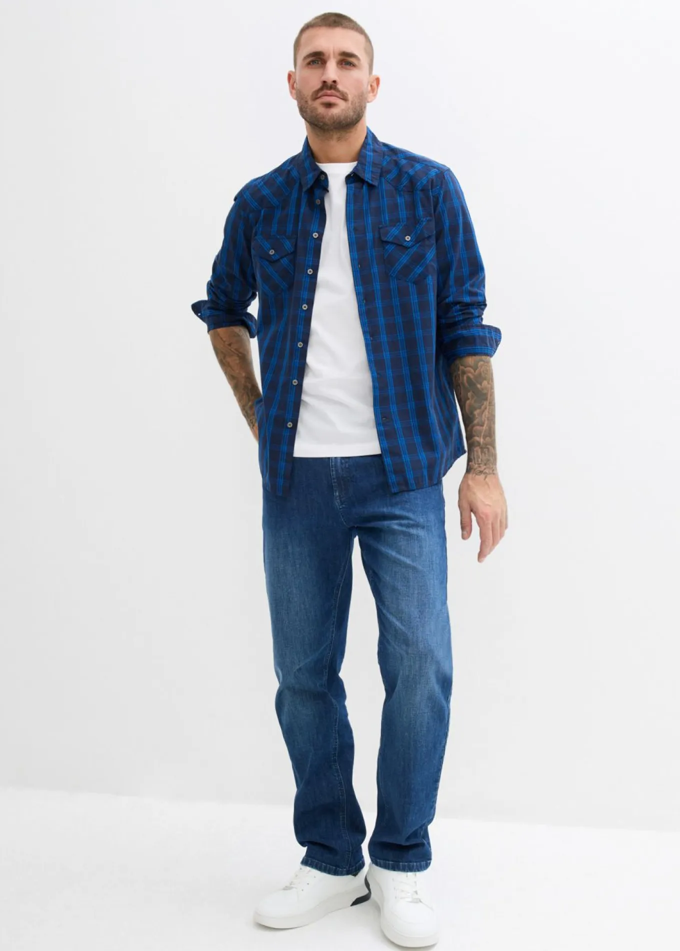 Camisa de manga larga de algodón puro