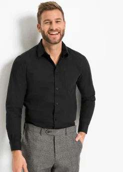 Camisa de manga larga de algodón puro