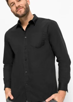 Camisa de manga larga de algodón puro