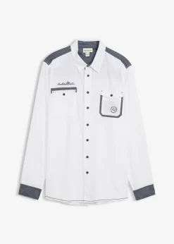 Camisa de manga larga de algodón puro