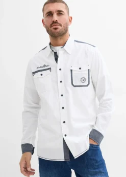 Camisa de manga larga de algodón puro