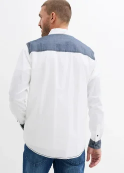 Camisa de manga larga de algodón puro