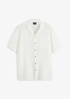Camisa de muselina con manga corta