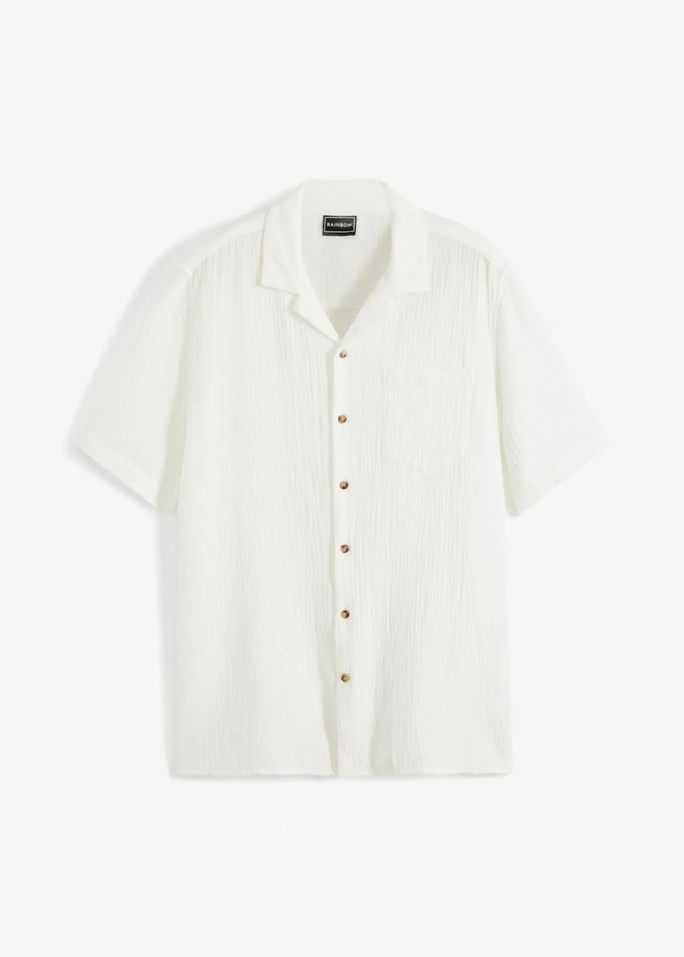 Camisa de muselina con manga corta
