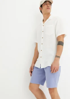 Camisa de muselina con manga corta
