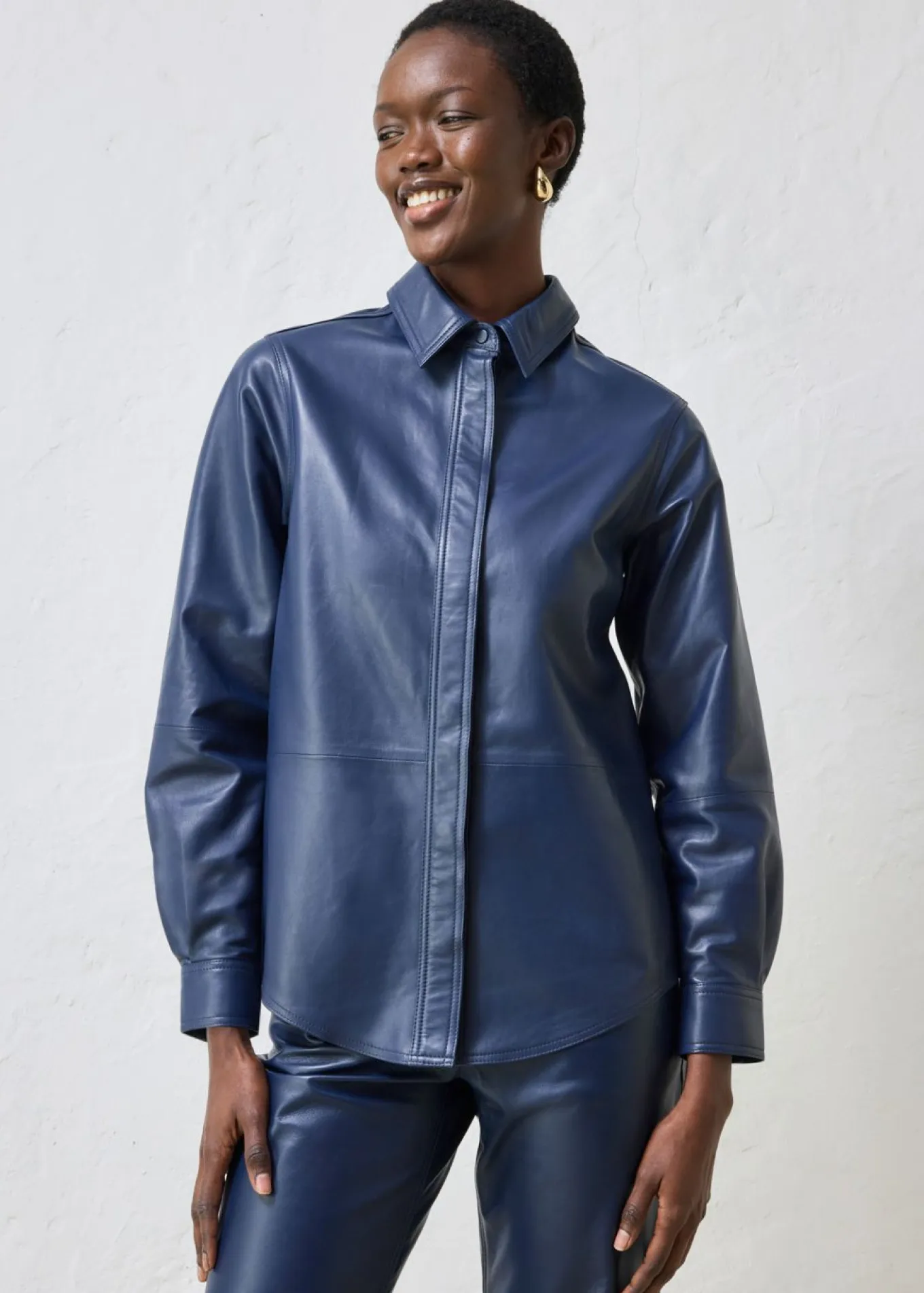 Camisa de napa de cordero