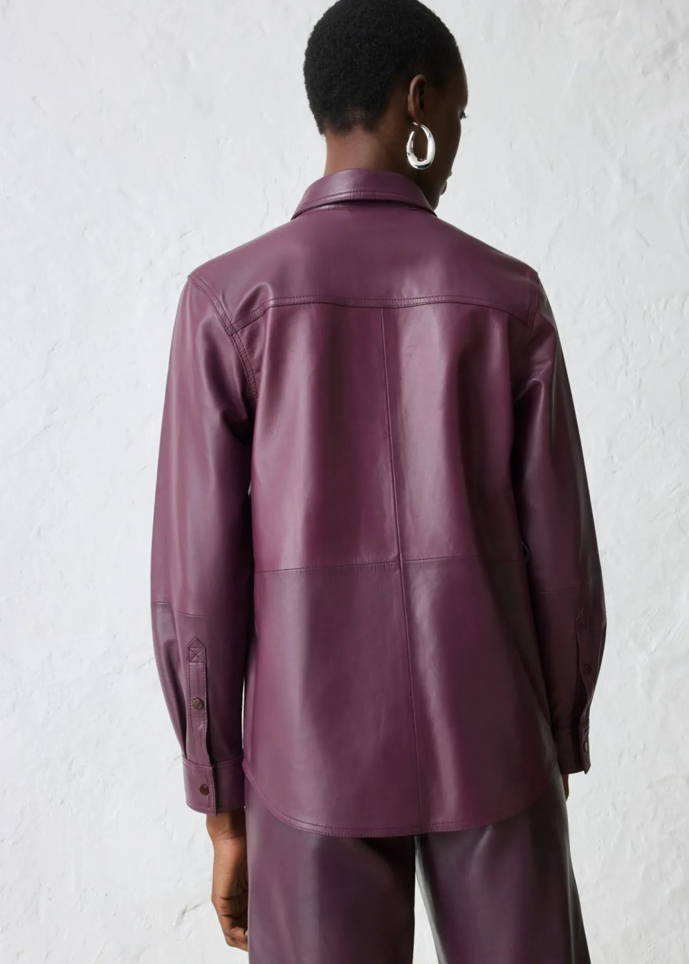 Camisa de napa de cordero