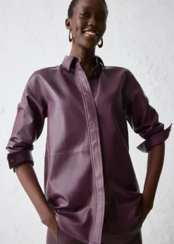 Camisa de napa de cordero