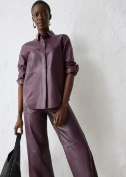 Camisa de napa de cordero