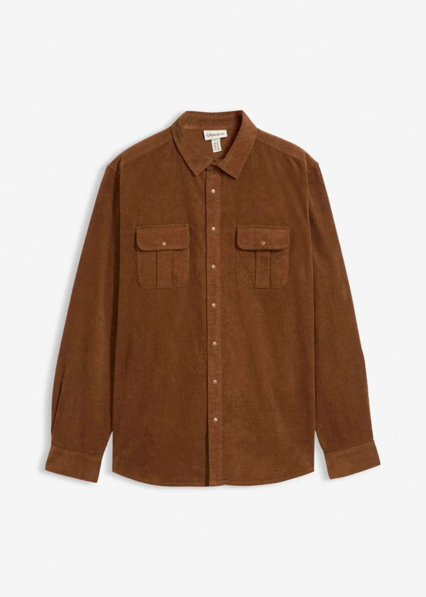 Camisa de pana elástica con algodón