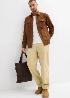 Camisa de pana elástica con algodón