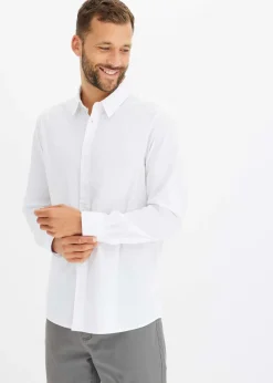 Camisa formal con elástico y corte regular