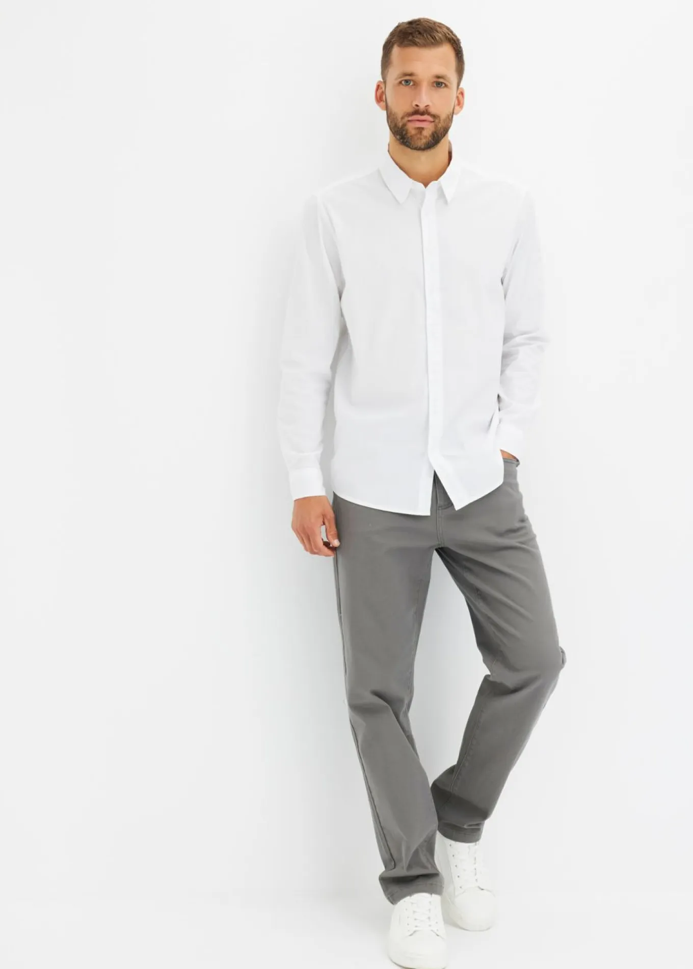 Camisa formal con elástico y corte regular