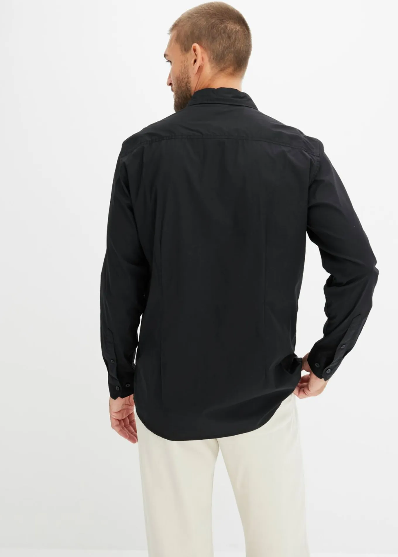 Camisa formal con elástico y corte regular