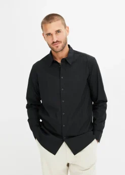 Camisa formal con elástico y corte regular