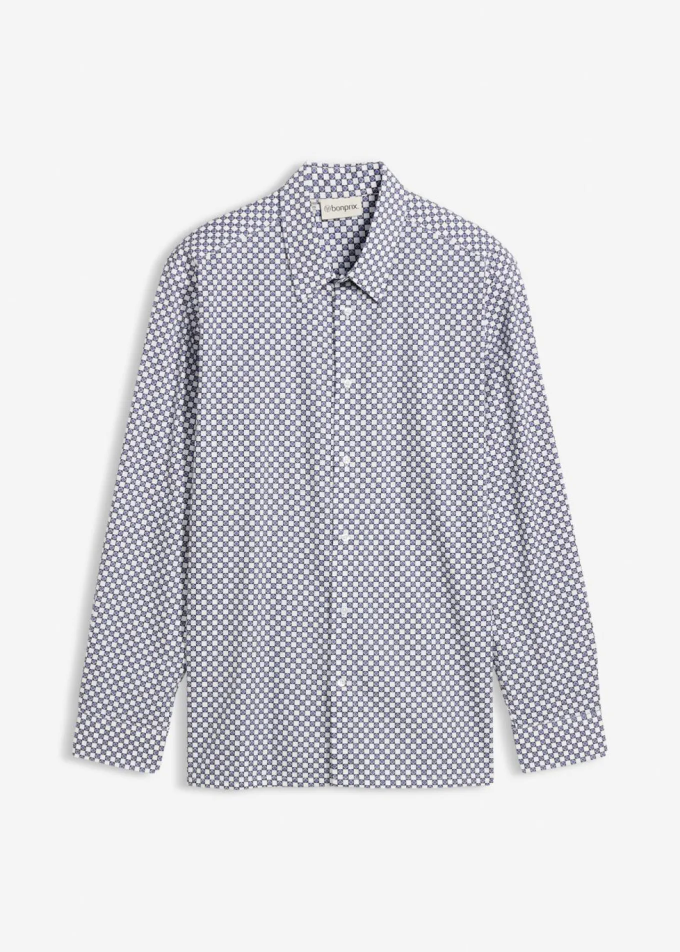 Camisa formal de algodón puro, modern fit