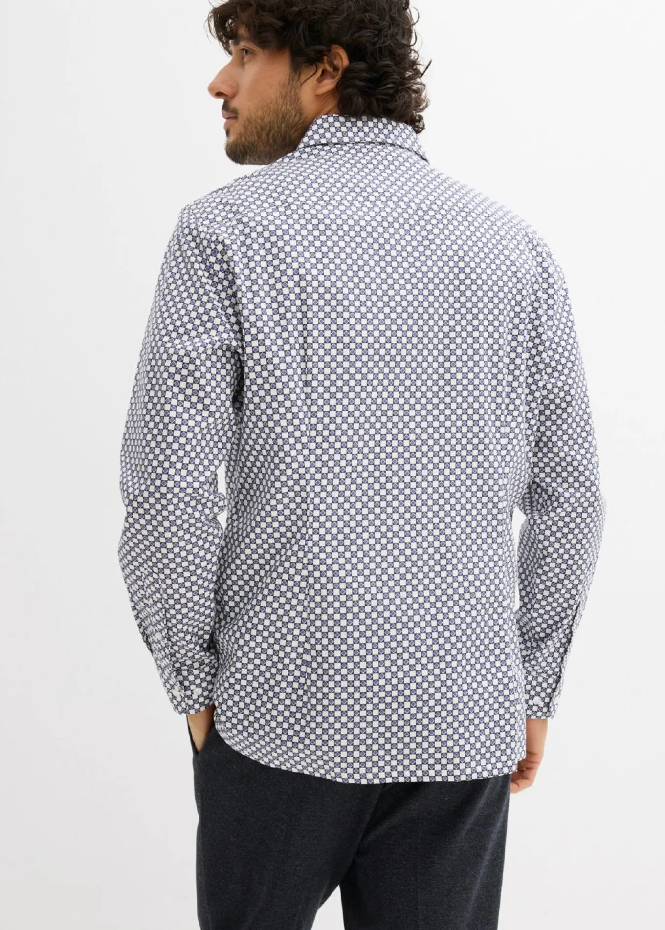 Camisa formal de algodón puro, modern fit