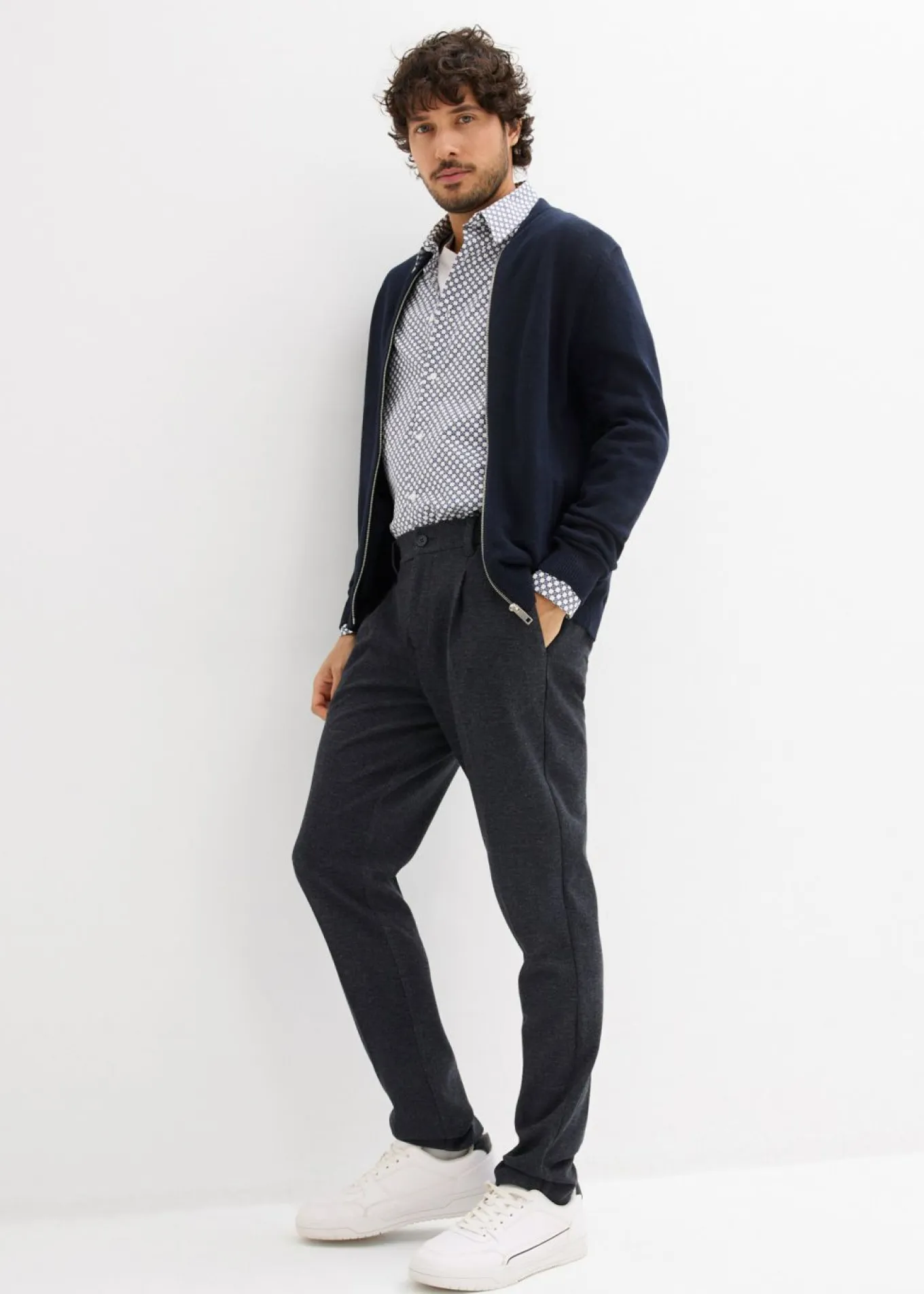 Camisa formal de algodón puro, modern fit