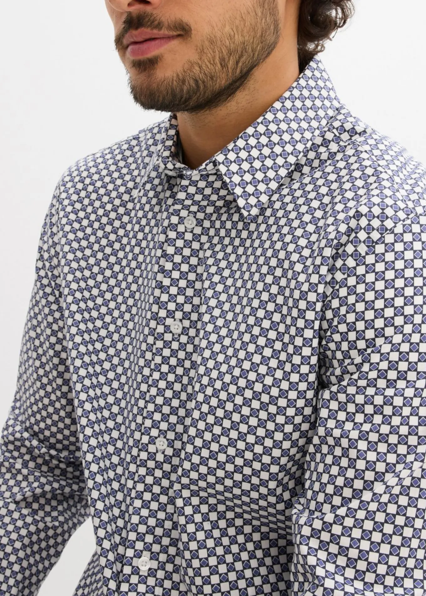 Camisa formal de algodón puro, modern fit