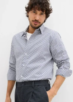 Camisa formal de algodón puro, modern fit