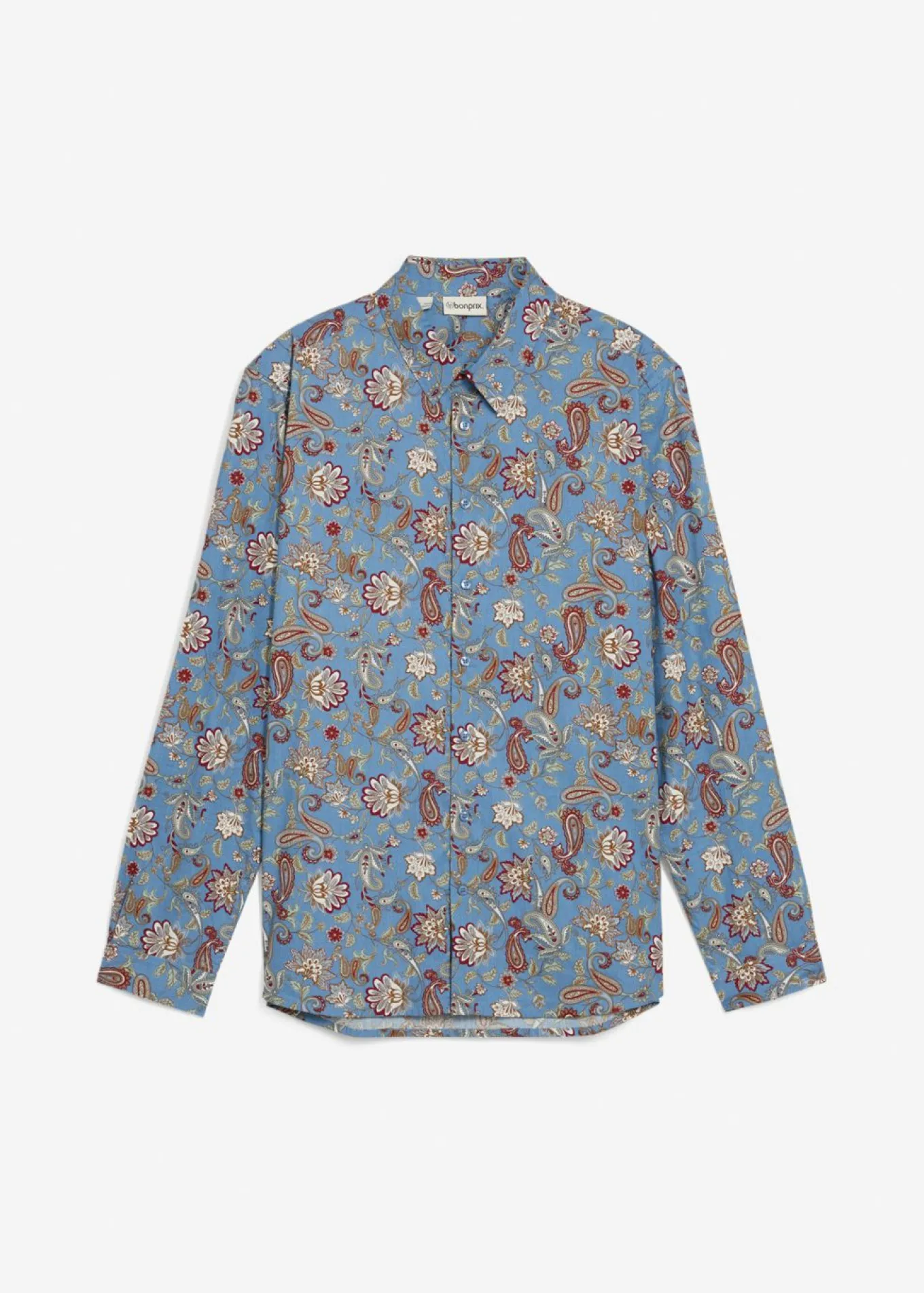 Camisa formal de algodón puro con corte slim