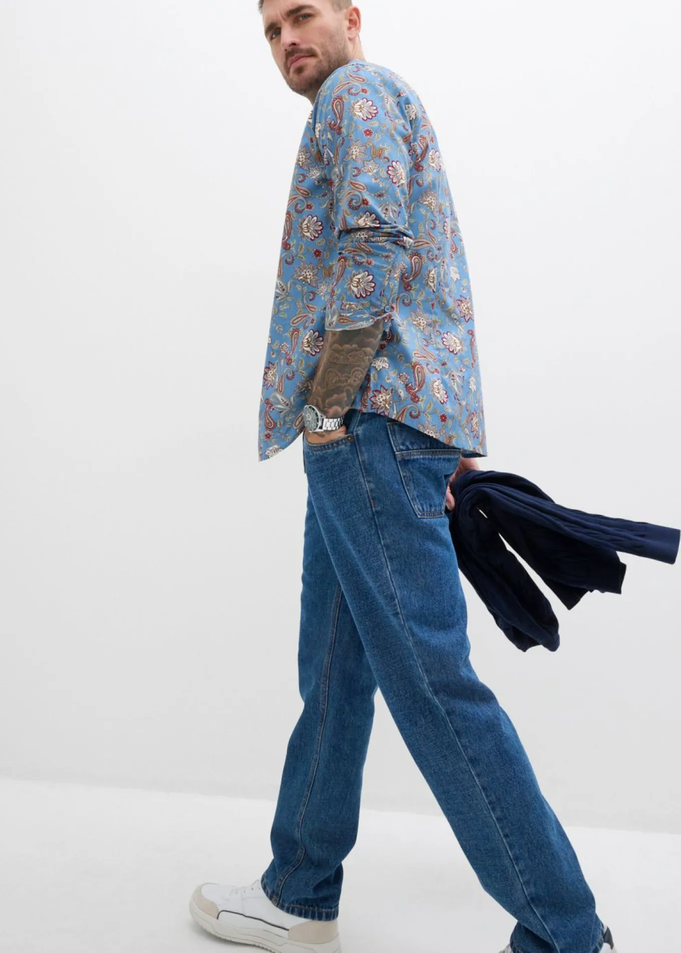 Camisa formal de algodón puro con corte slim
