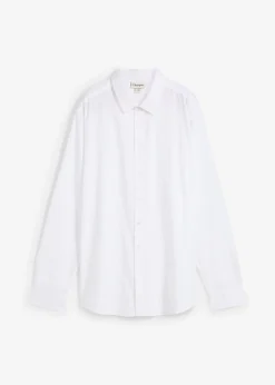Camisa formal de algodón puro con corte regular que no requiere planchado