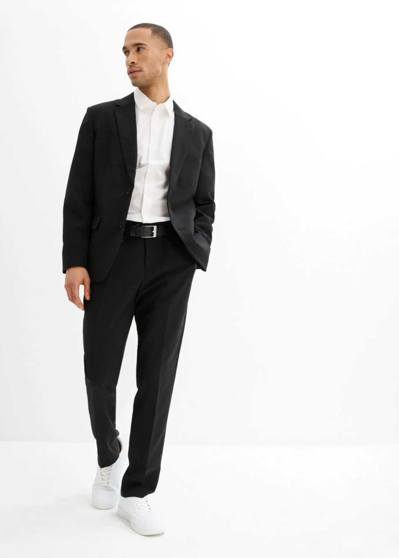 Camisa formal de algodón puro con corte regular que no requiere planchado