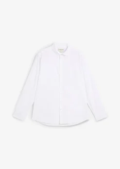 Camisa formal de algodón puro con corte regular