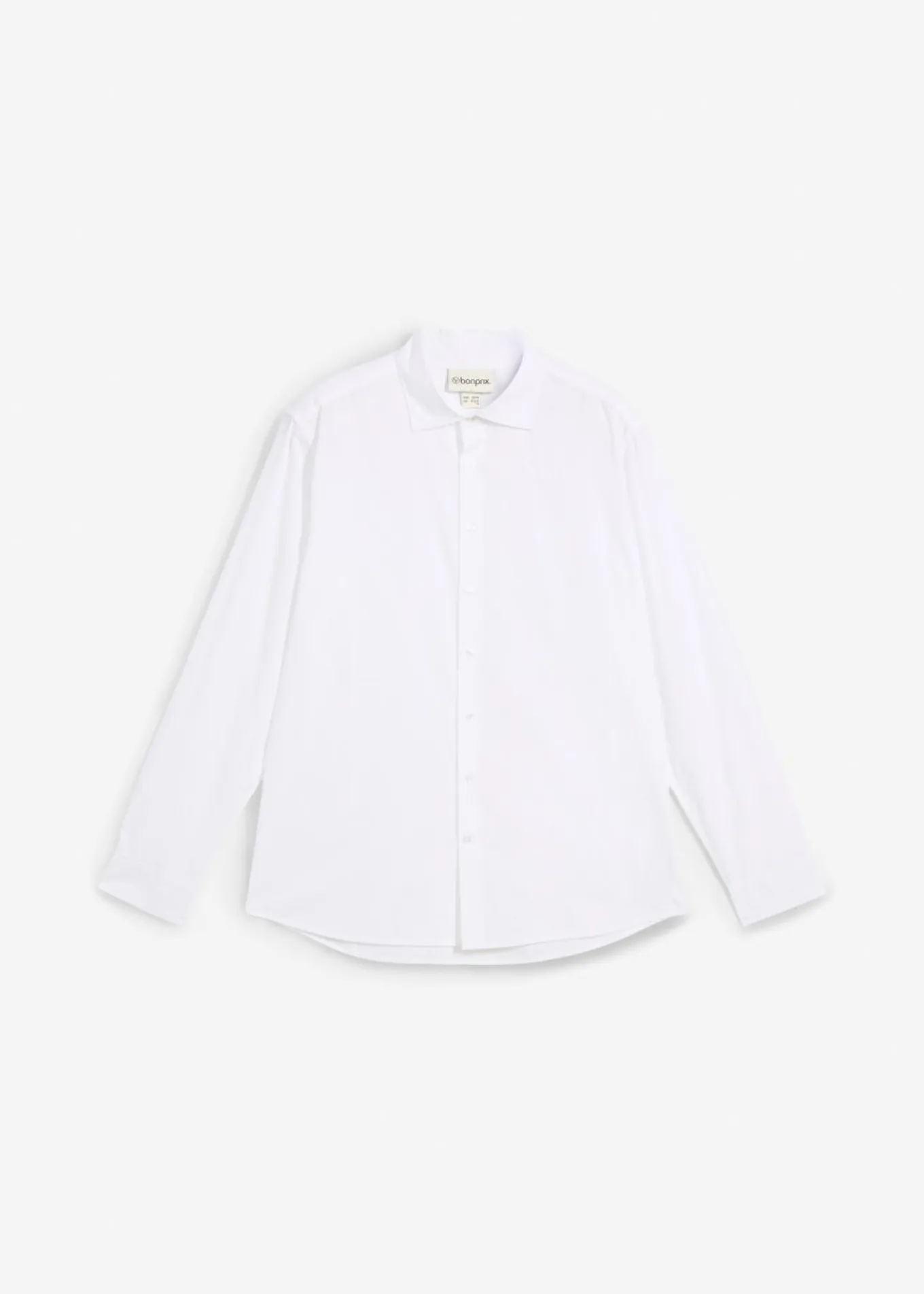 Camisa formal de algodón puro con corte regular