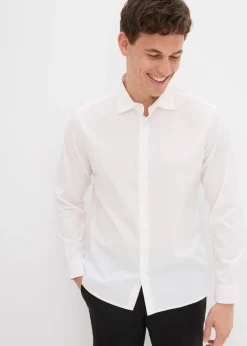 Camisa formal de algodón puro con corte regular
