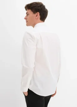 Camisa formal de algodón puro con corte regular