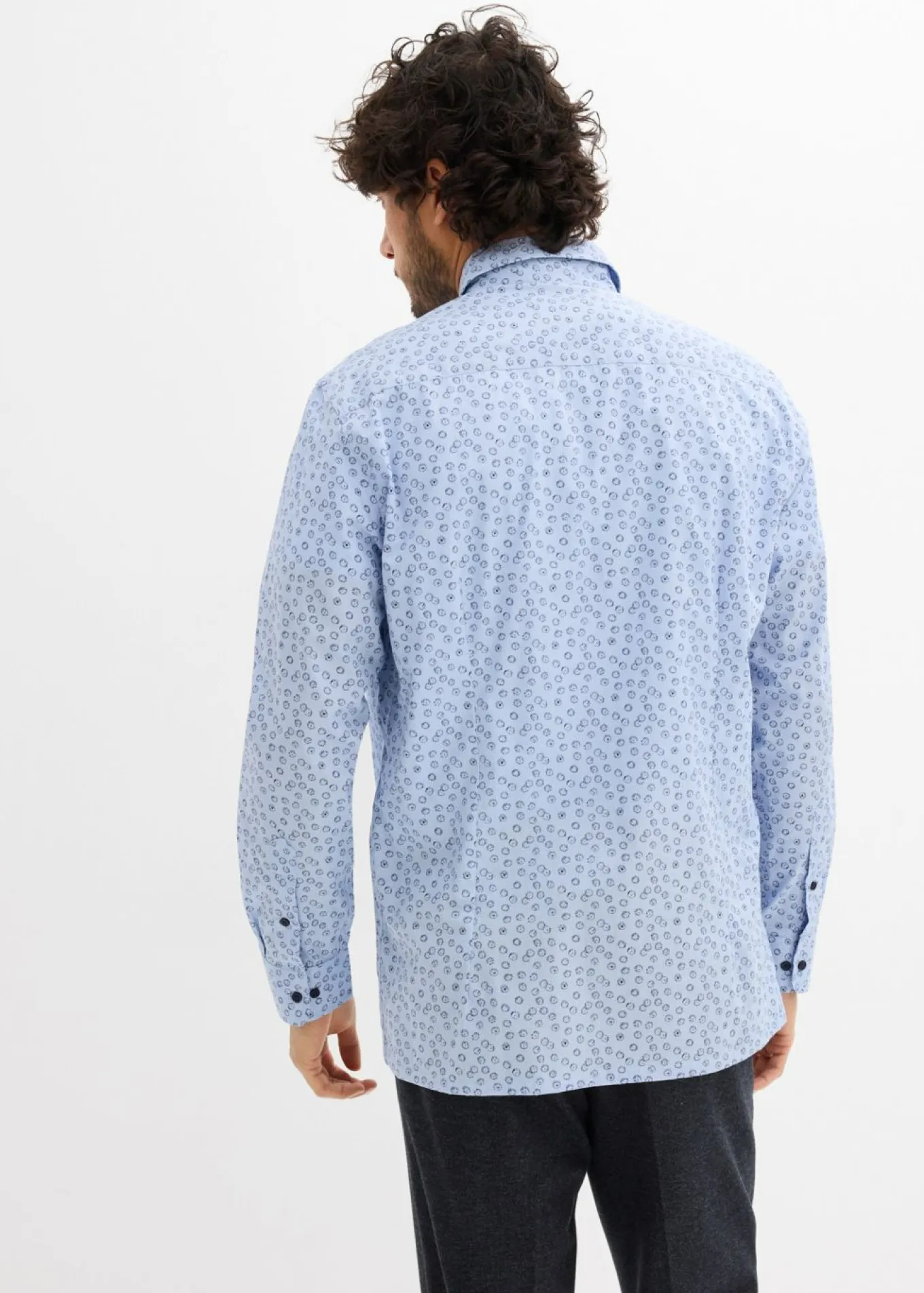 Camisa formal de algodón puro, modern fit