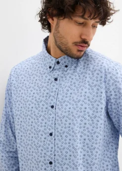 Camisa formal de algodón puro, modern fit