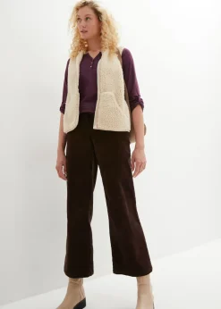 Camisa henley de algodón con botones