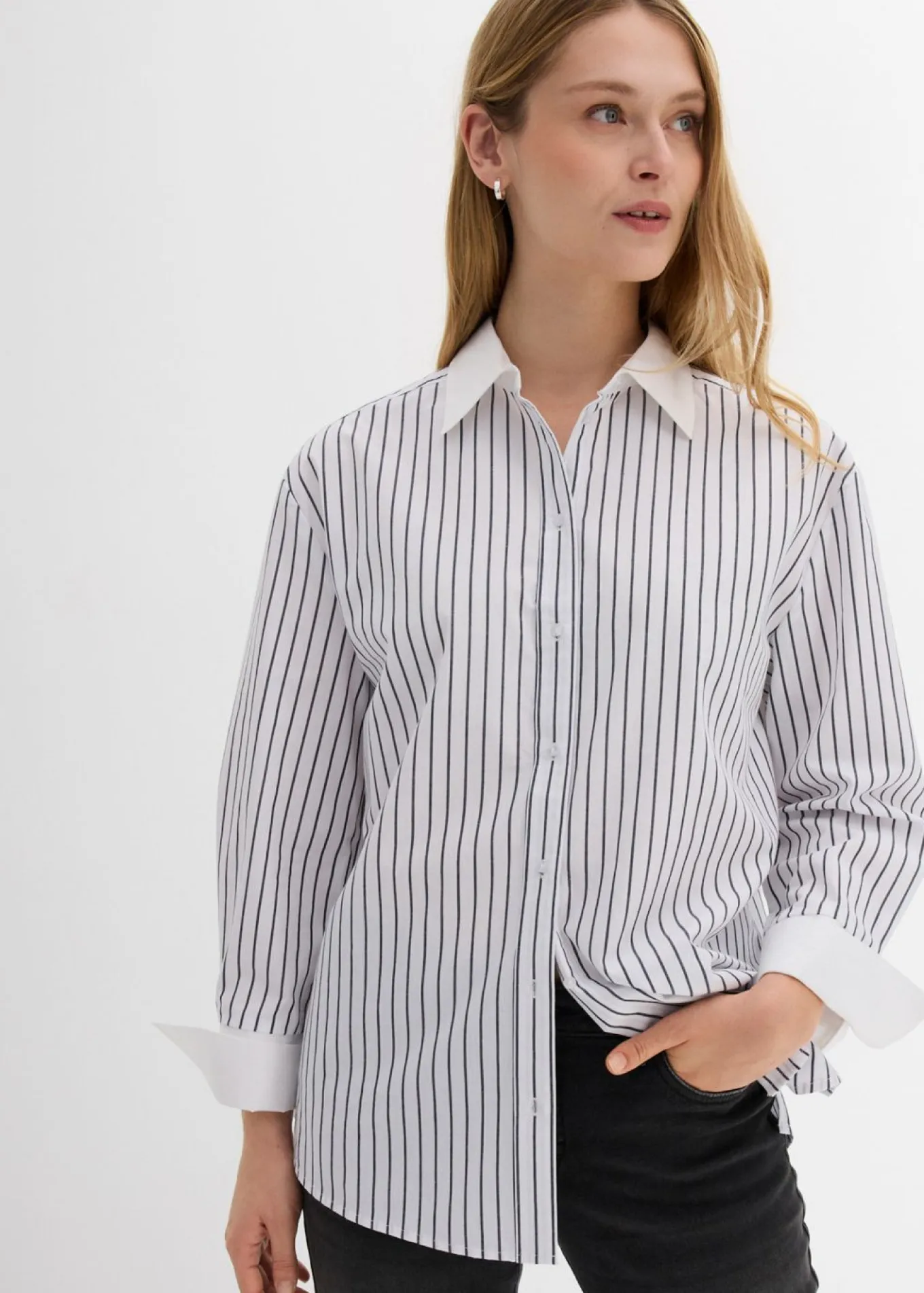 Camisa holgada de algodón puro