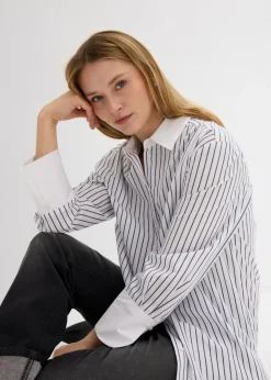 Camisa holgada de algodón puro