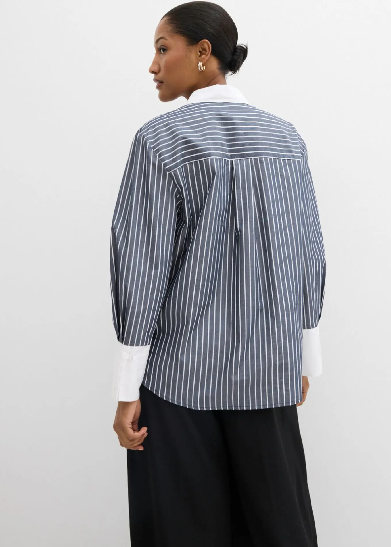 Camisa holgada de algodón puro