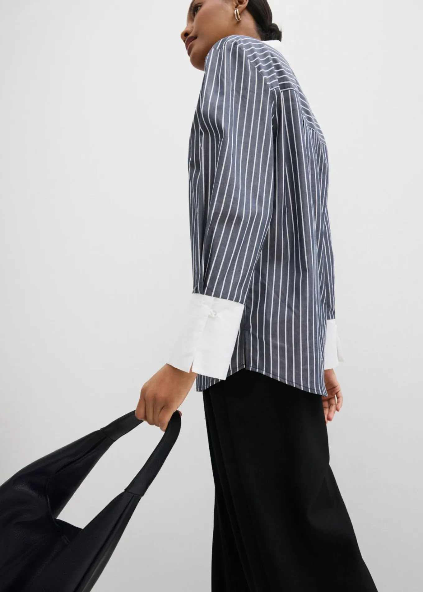 Camisa holgada de algodón puro