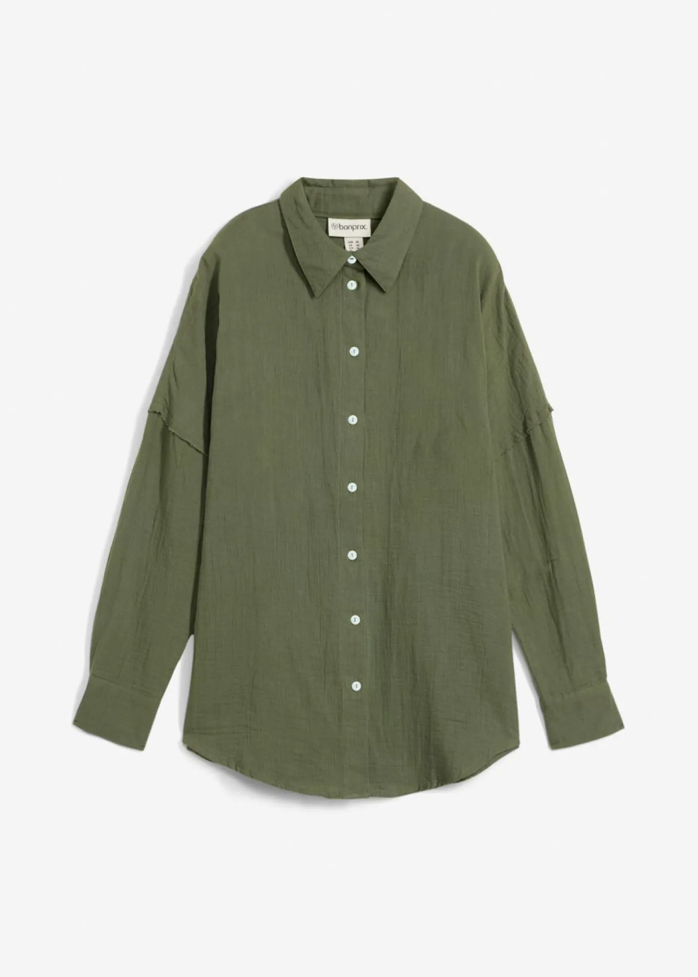 Camisa holgada de muselina ligera